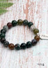 Boho Bracelet, Green Amazonite Blessed